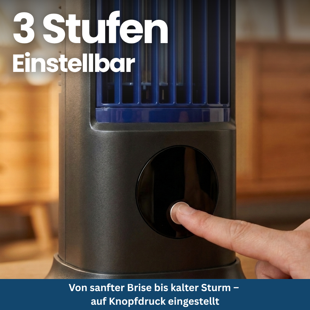 Portable air conditioner with 3 speeds