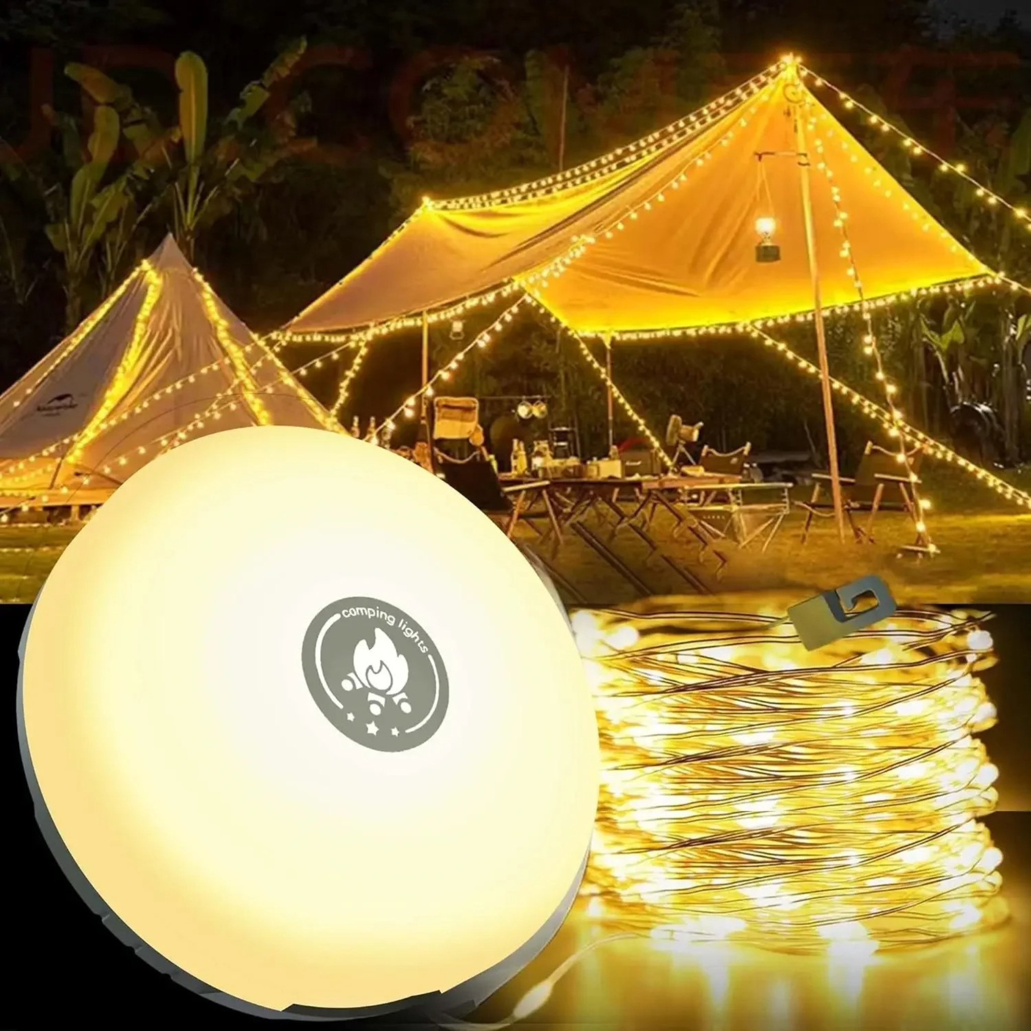 CampBright – From spotlight to string lights in seconds