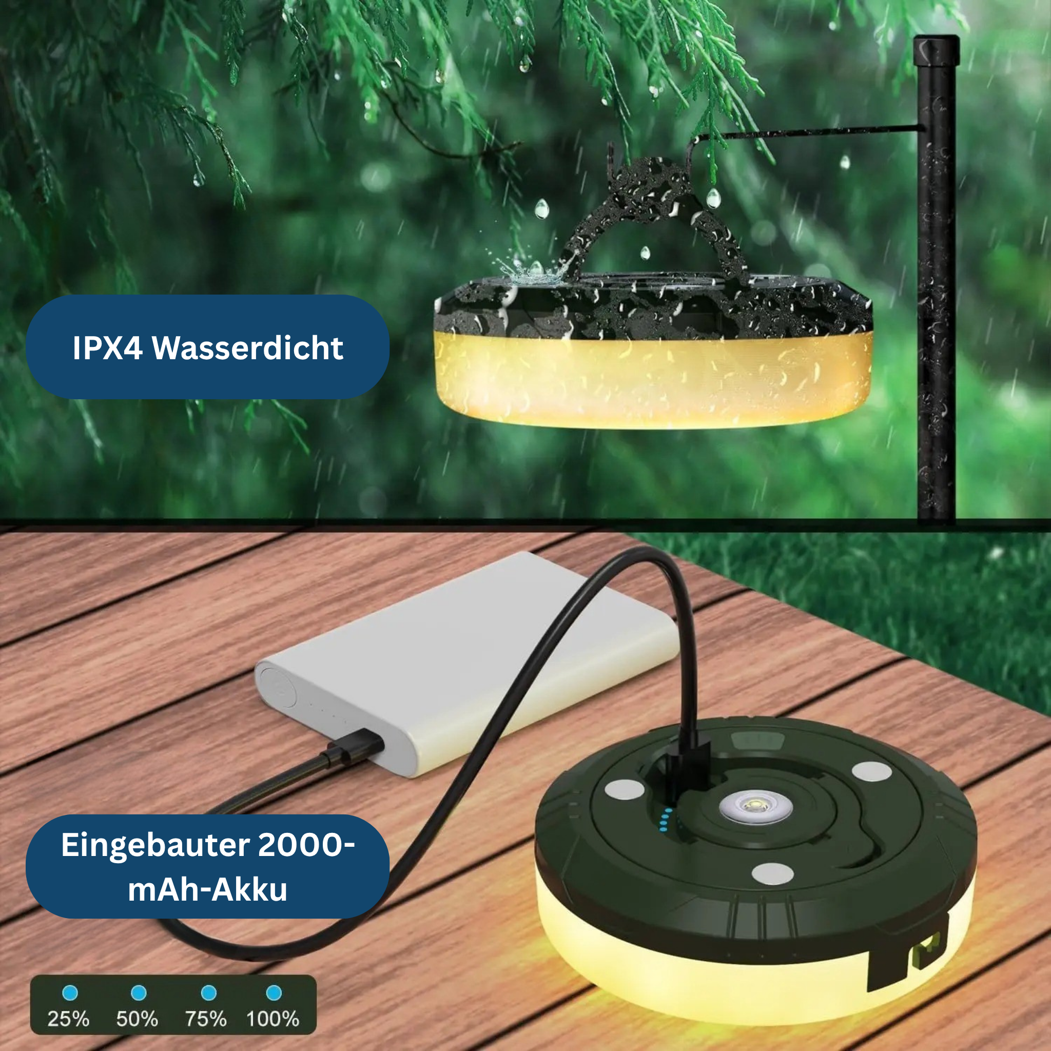 CampBright – From spotlight to string lights in seconds