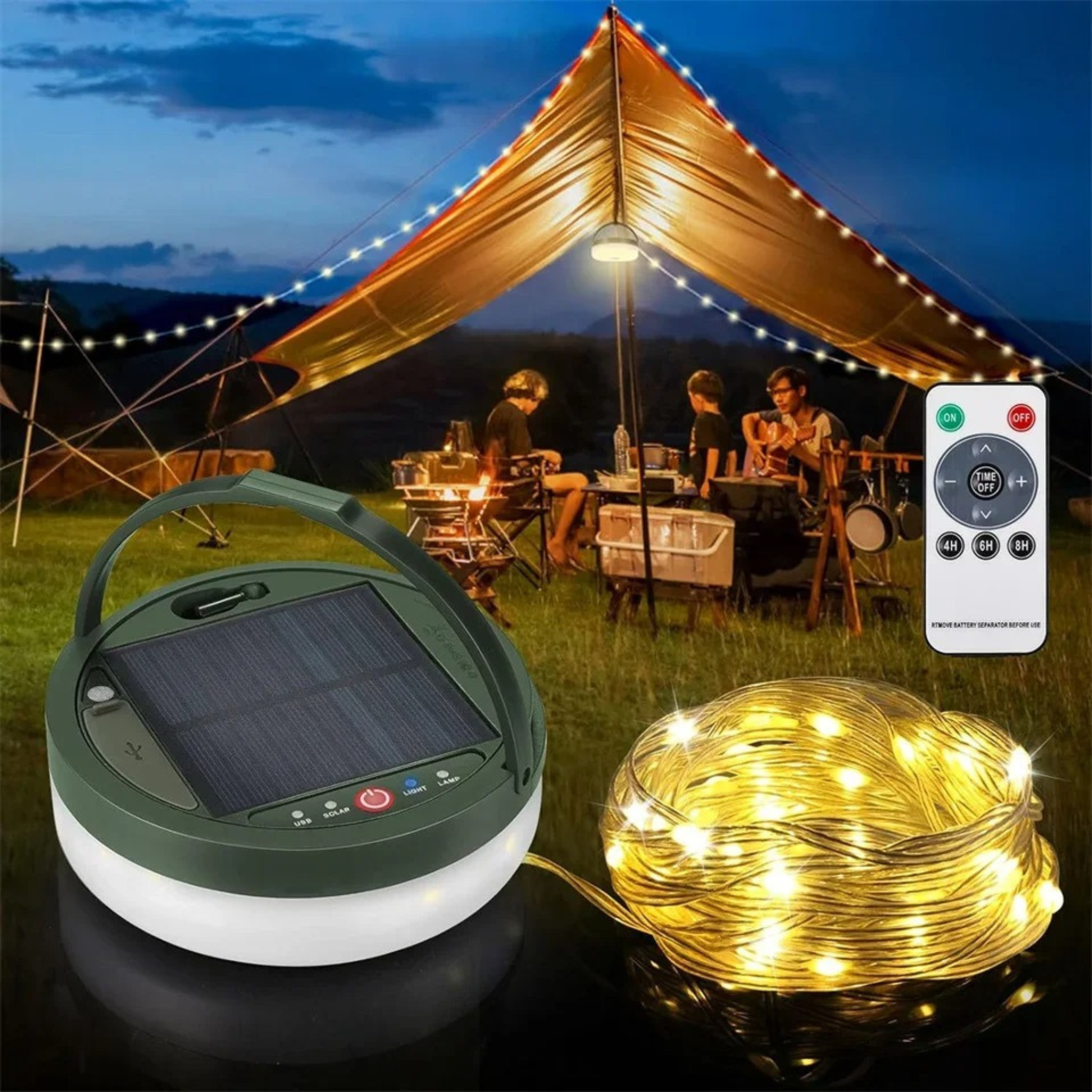 CampBright – From spotlight to string lights in seconds
