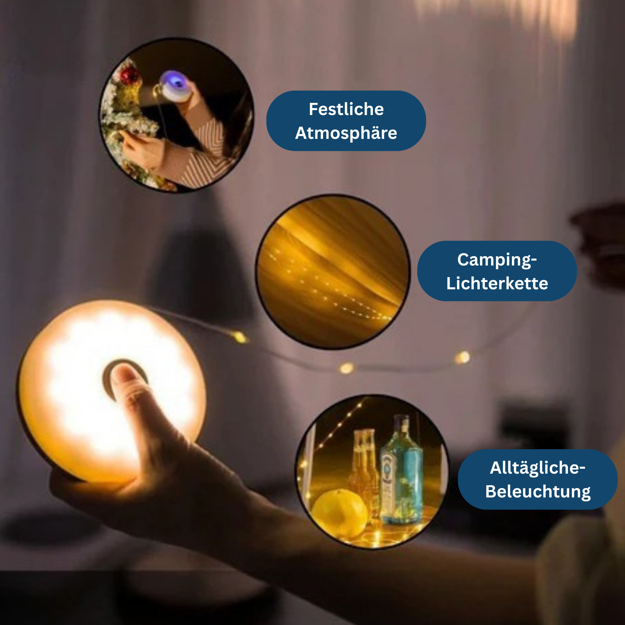 CampBright – From spotlight to string lights in seconds