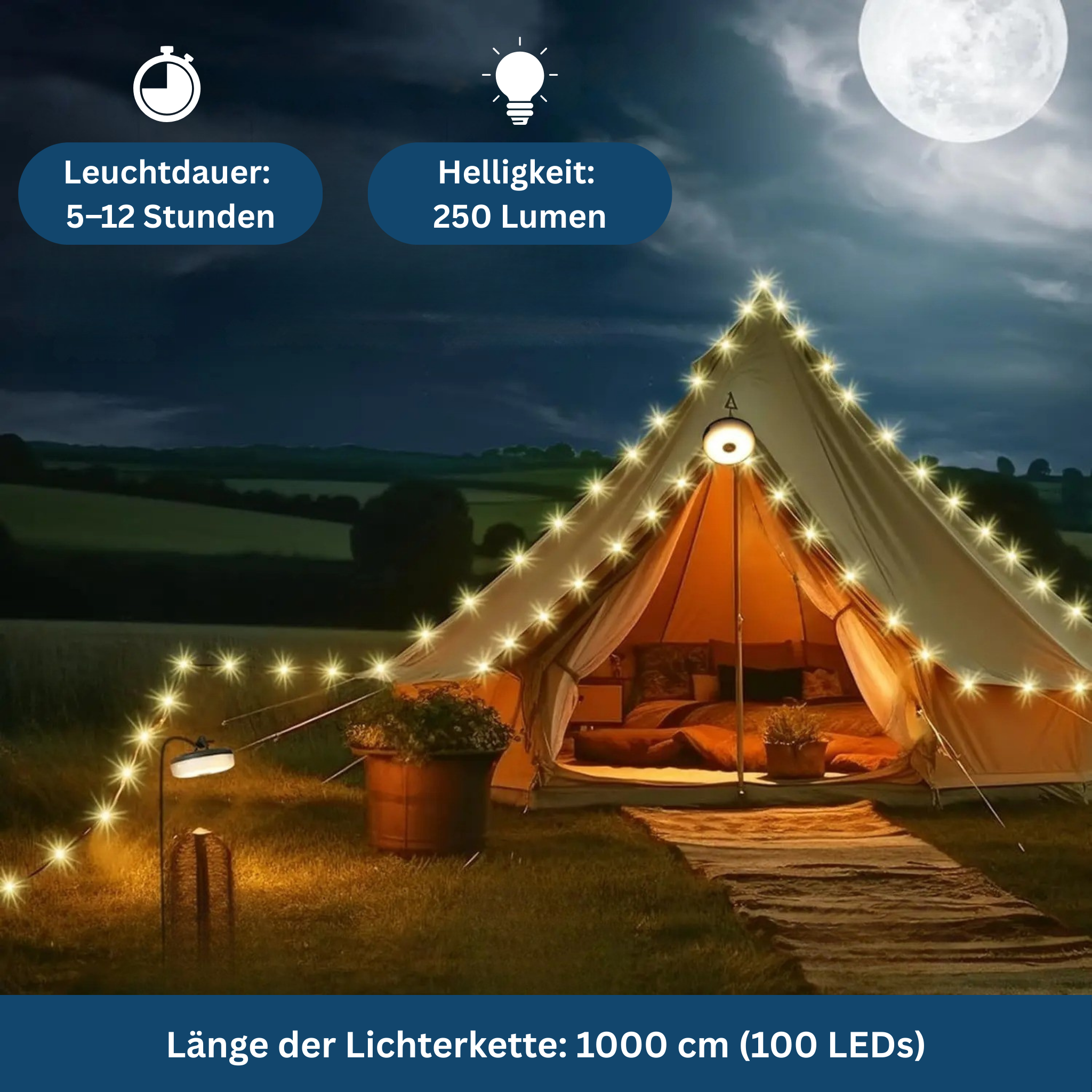 CampBright – From spotlight to string lights in seconds