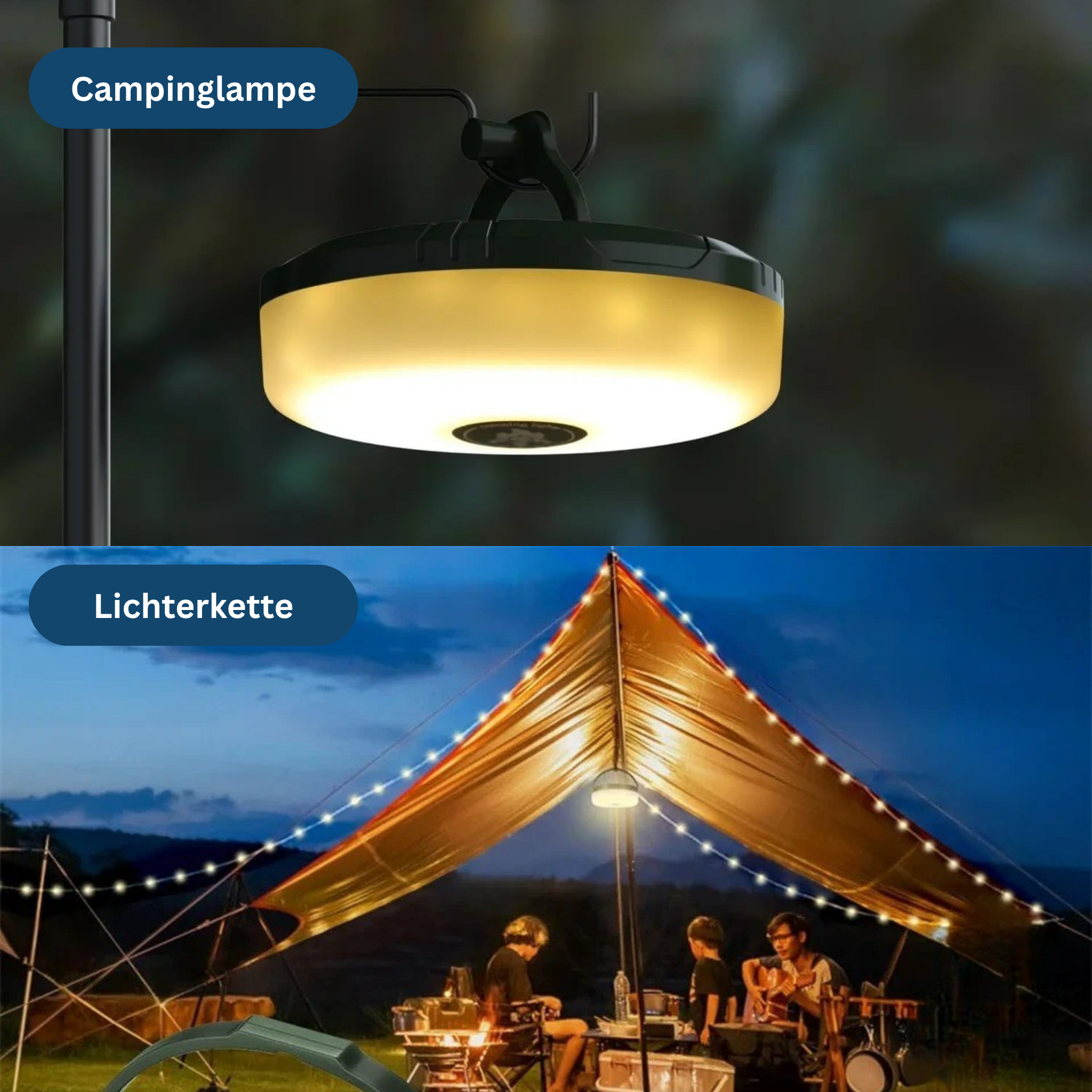 CampBright – From spotlight to string lights in seconds