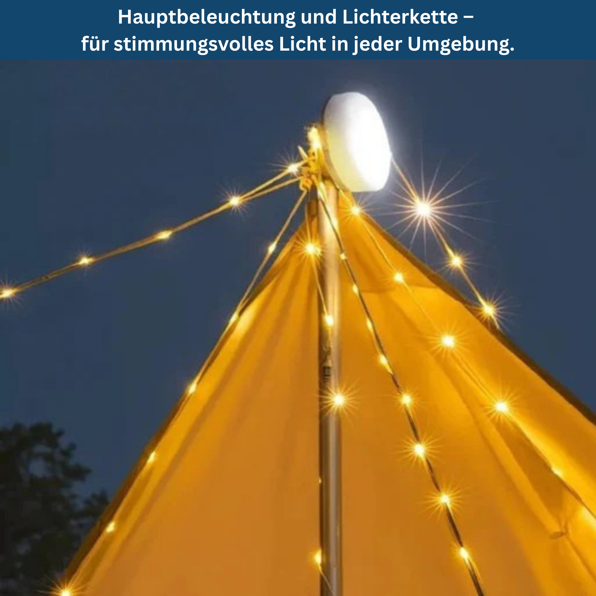 CampBright – From spotlight to string lights in seconds
