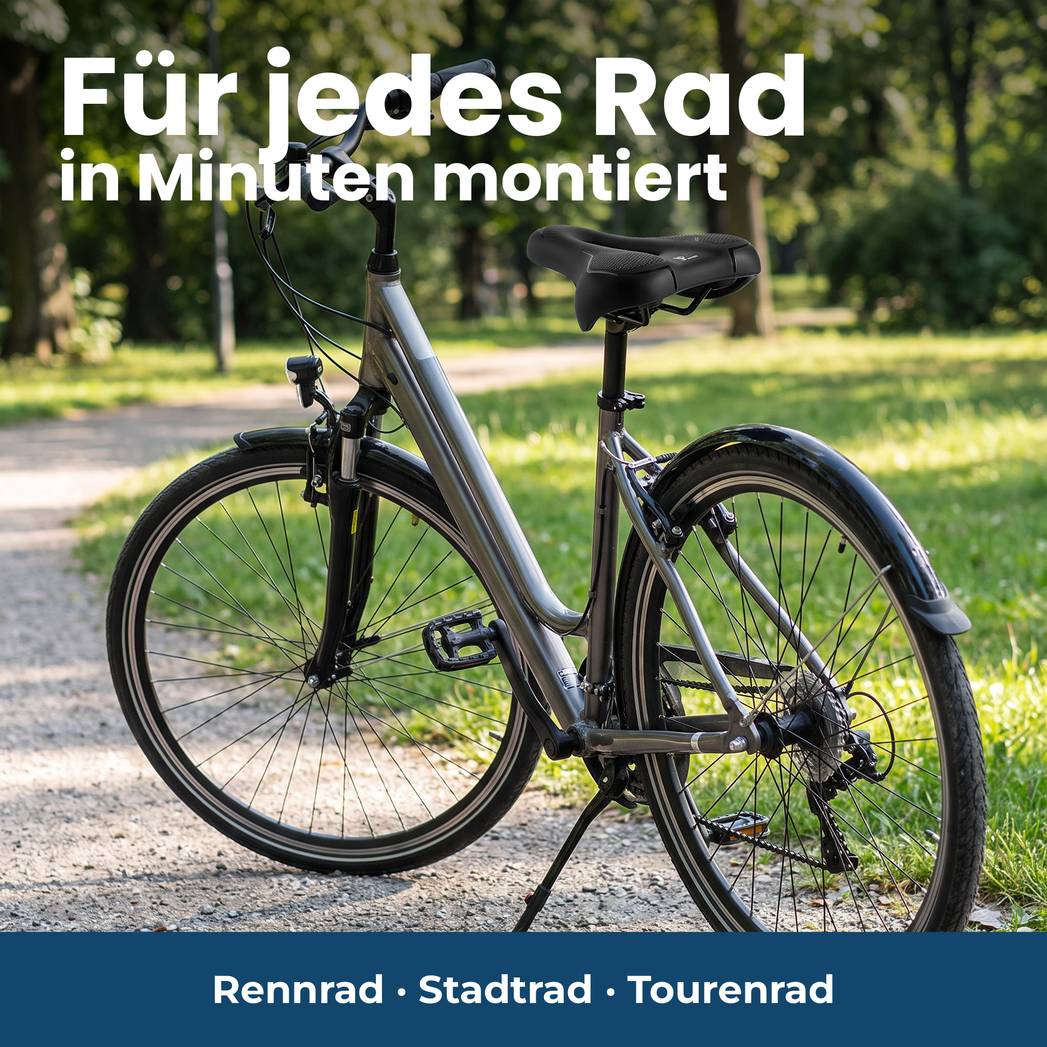 Passt an jedes Rad – Rennrad, Stadtrad und Tourenrad
