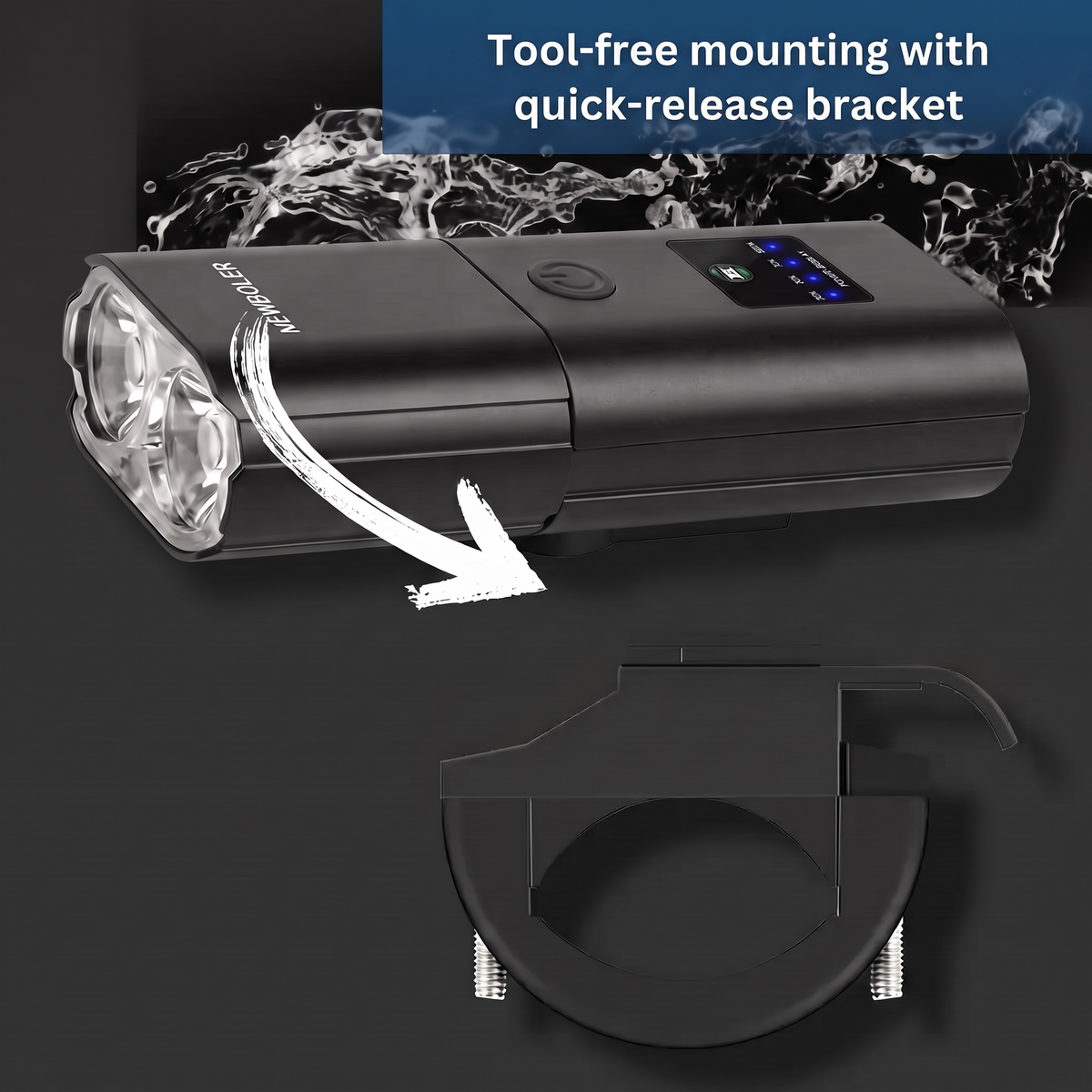 Lumo Front Light – tool-free mounting