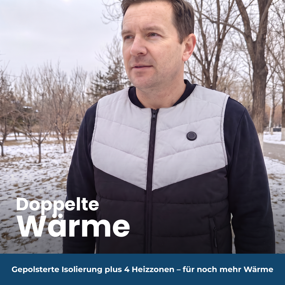 ThermoCore Pro doppelte Wärme durch gepolsterte Isolierung und vier Heizzonen