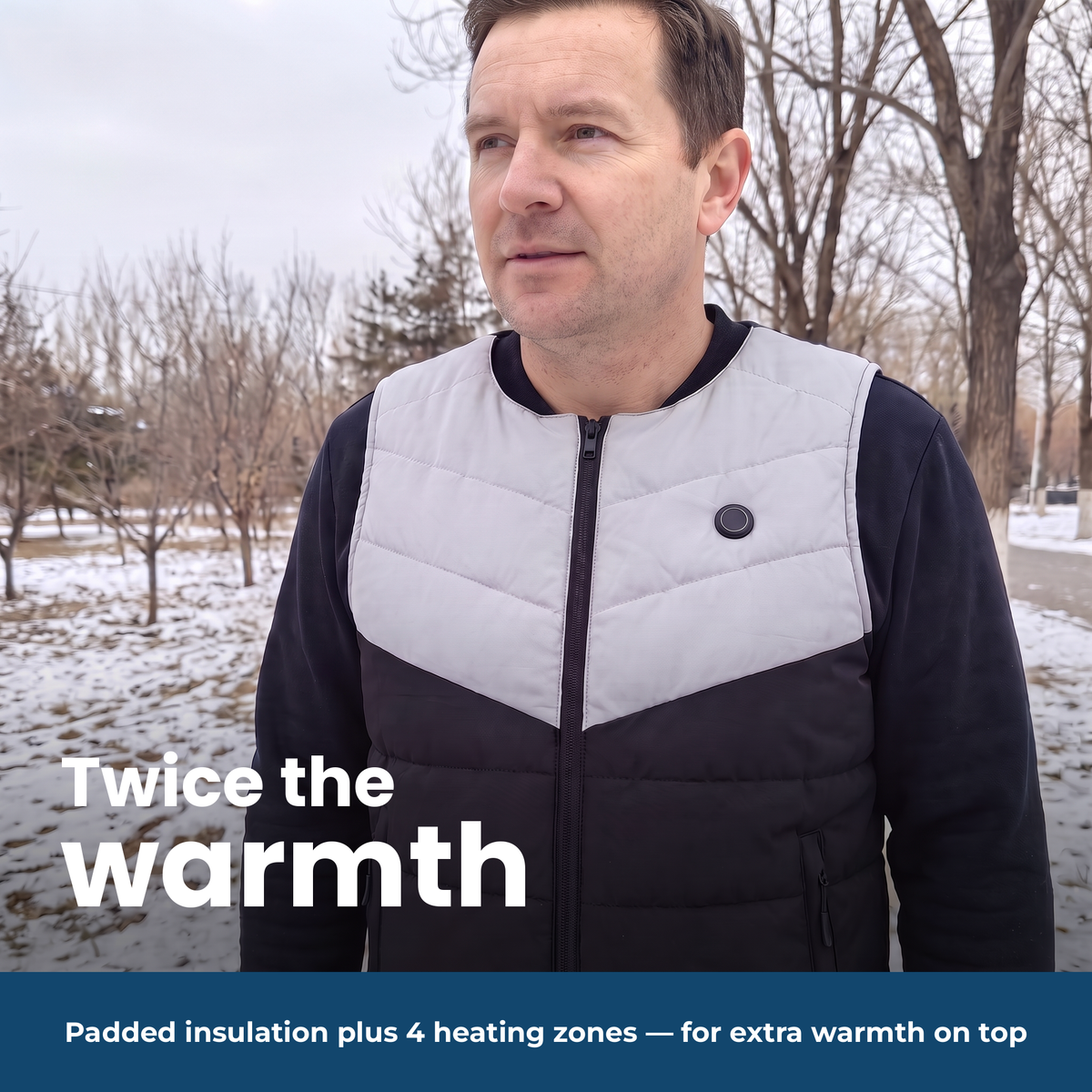 ThermoCore Pro twice the warmth from padded insulation and heating zones