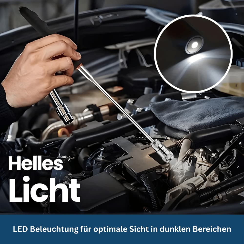 MagniGrip Pro – Telescopic Magnetic Pickup Tool with LED