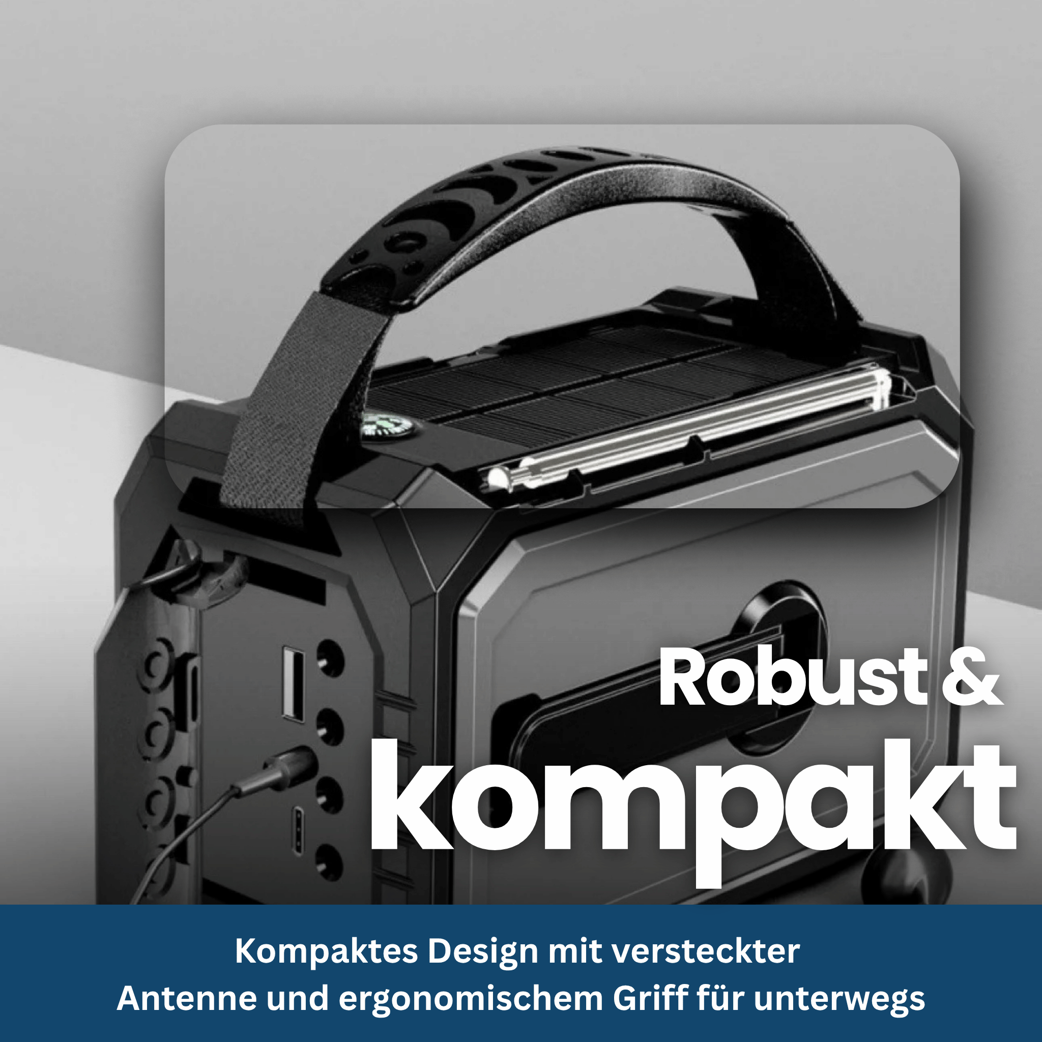 Survivor Max – Multi-Function Radio with Solar, SOS & Power Bank