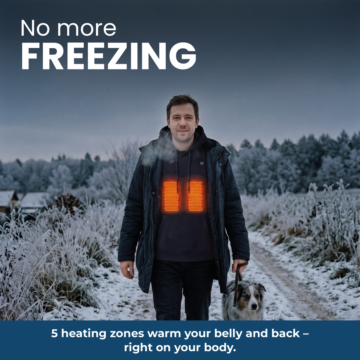 CozyHeat Heated Hoodie – no more freezing outside