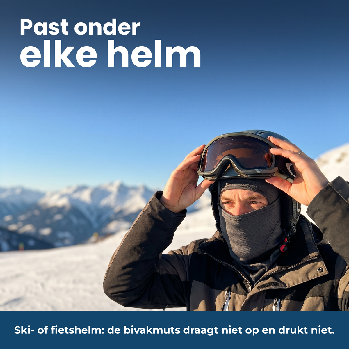 Polar-Fleece Sturmhaube - Passt unter jeden Helm