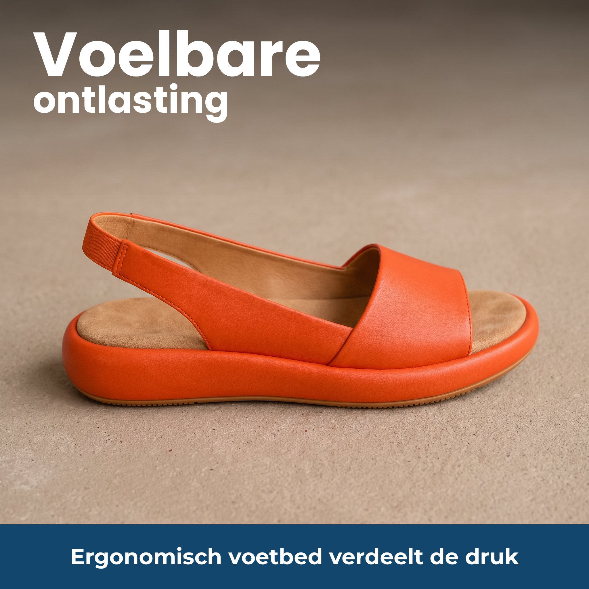 Voelbare ontlasting – Ergonomisch voetbed verdeelt de druk