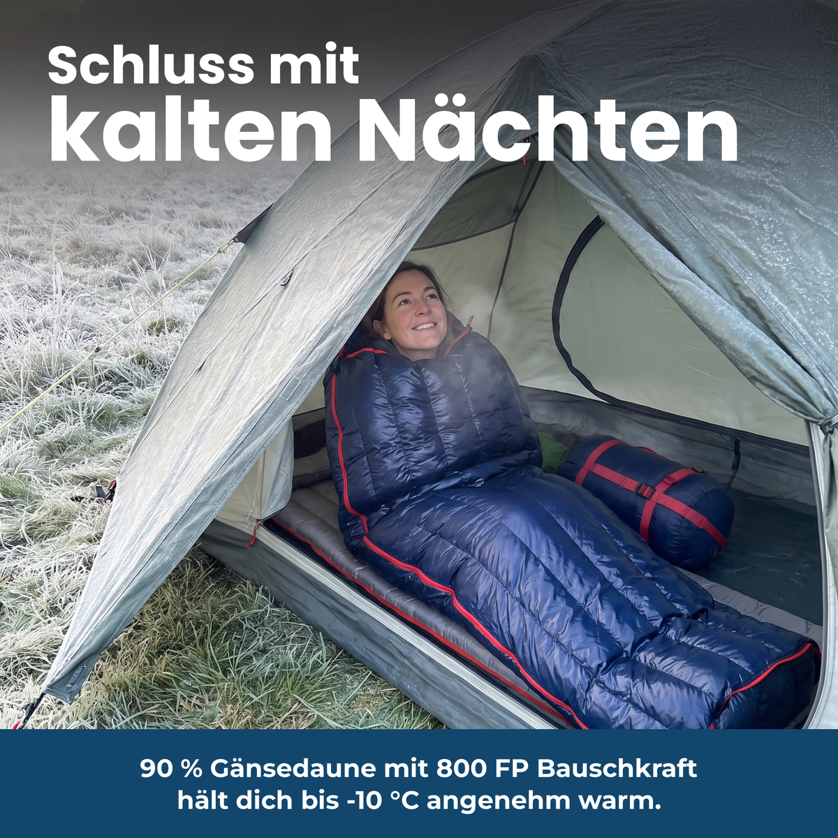 ThermoComfort Schlafsack – Schluss mit kalten Nächten