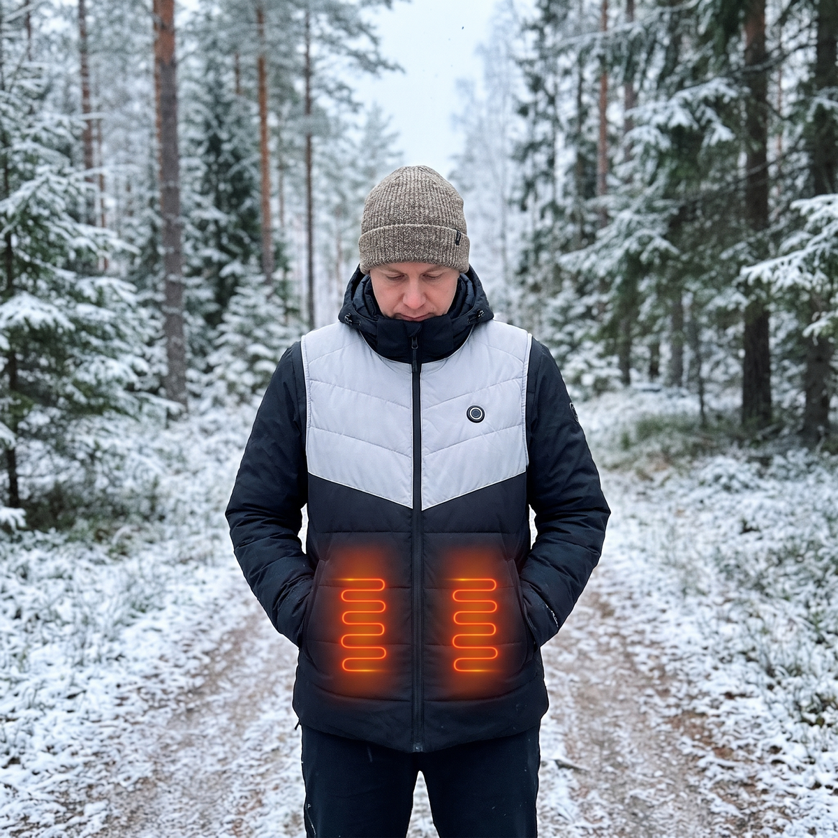 ThermoCore Pro mit Händen in den Fronttaschen
